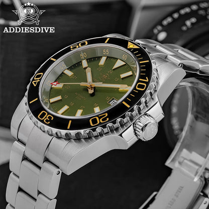 ADDIESDIVE Men Luxury Watch Sapphire Crystal Ceramic Ring 20Bar Diving Luminous Automatic Mechanical Watch Exquisite Gift Clock