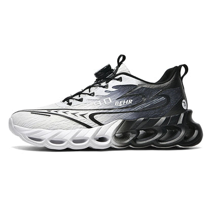 Unisex Sneakers Light Shock-absorbing Soft Soled Professional Running Training Shoes New Rotating Buckle Outdoor Running Shoes