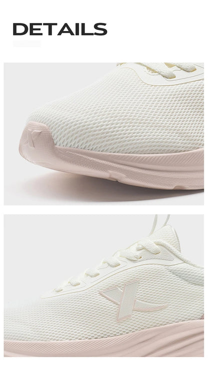 Sapatilhas de Corrida Xtep para Mulher 2025 Verão Novidade Resistentes Leves Casuais com Amortecimento de Impacto e Malha Respirável 875418110054