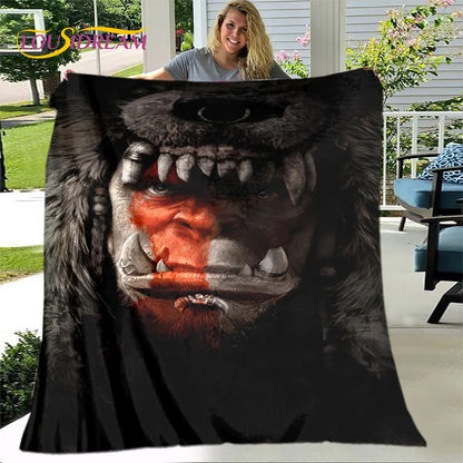WOW, World of Warcraft Game Gamer Soft Plush Blanket,Flannel Blanket Throw Blanket for Living Room Bedroom Bed Sofa Picnic Cover