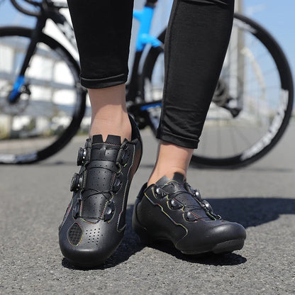 Mountain Bike Shoes Men's Cycling Shoes Quick Ratchet Buckle Compatible with SPD System Pedal for Indoor Outdoor Women MTB Shoes