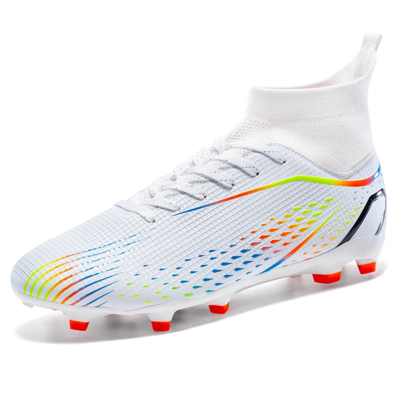 Nuove scarpe da calcio da uomo per erba, traspiranti e morbide, scarpe da calcio outdoor con tacchetti lunghi, comode scarpe sportive da allenamento da uomo