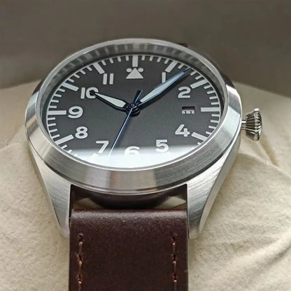 Swiss Aviator Pilot Automatic Watch Field Mechanical Timepieces Fliegeruhr Flieger Wristwatch Reloj Aviador Piloto Clock Uhr