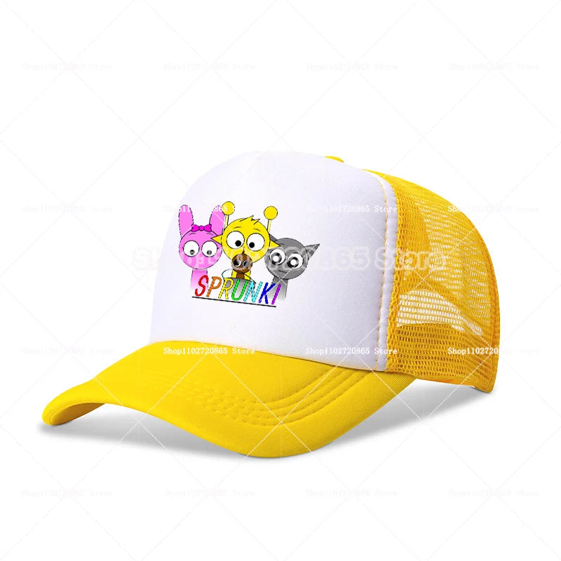 Cappellino da baseball Sprunkis: semplice, alla moda, sportivo, casual, copricapo popolare, cappellini con personaggi anime, cappellino estivo per proteggersi dal sole, regalo di compleanno