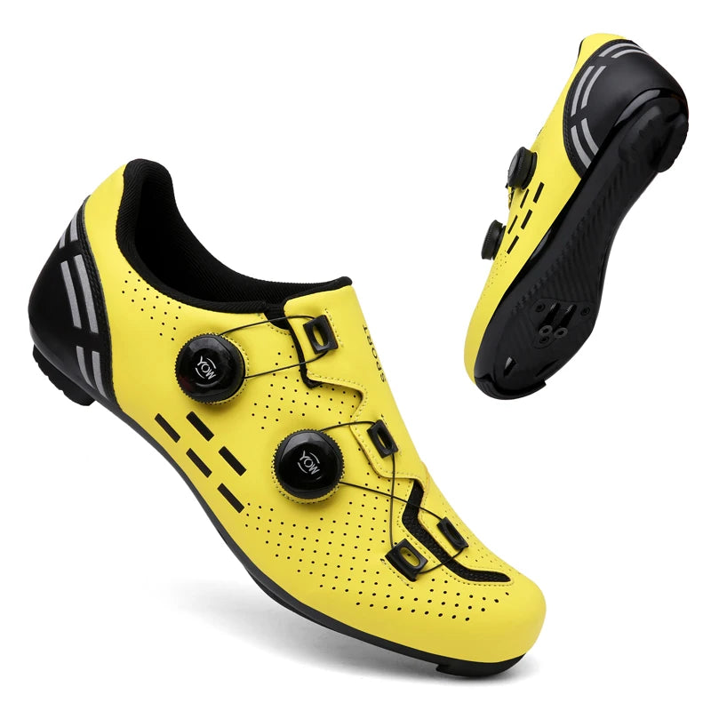 Sapatos de Ciclismo de Alta Qualidade para Homem SPD Autoencaixe Estrada Bicicleta Desporto Sapatos de Ciclismo MTB de Montanha Antiderrapantes para Mulher 36-47
