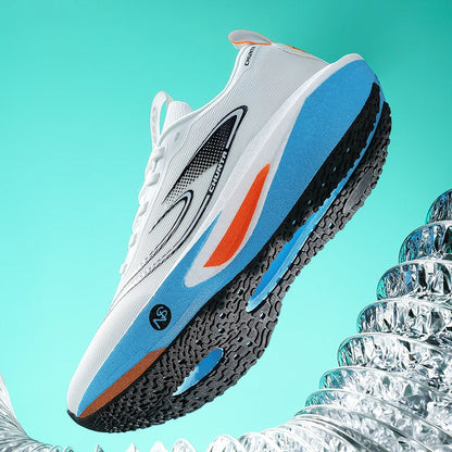 Carbon plate men's and women's anti-slip running shoes, professional marathon sports breathable mesh CHUNTA sports shoes