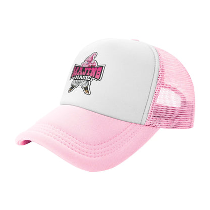 Dragon Ball  Kid Buu Trucker Cap Unisex  Hats Sun Caps Trucker Cap Adjustable Polyester Mesh Baseball Cap Summer, Fraquane SAS produit gaming premium