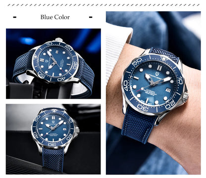 PAGANI DESIGN Men's Watches Mechanical Automatic Watch Sport Ceramic Bezel Luminous Stainless Steel Waterproof Top Watch for Men