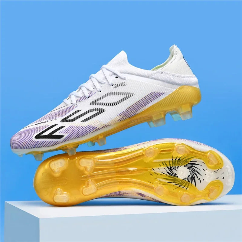 Nouvelles chaussures de football pour hommes, chaussures de futsal d'intérieur antidérapantes, crampons de match de haute qualité, chaussures de football, baskets, chaussures montantes pour terrain gazonné et extérieur