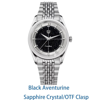 Watchdives WD1954 Arctic Classic 36mm Watch VH31 Sweep Second Movement 316L Stainless Steel Watches Sapphire Crystal Luminova