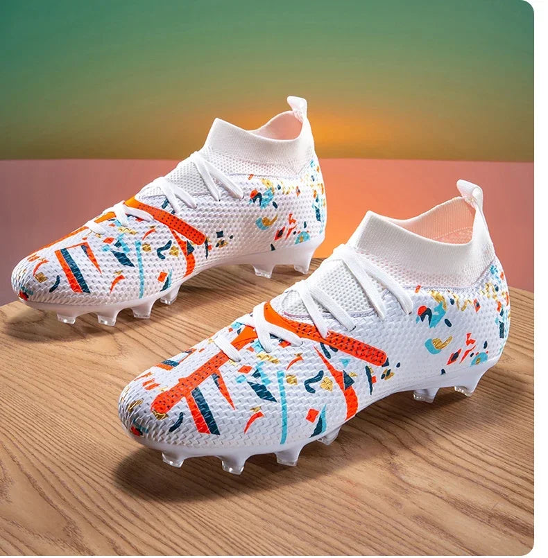 Nouvelles chaussures de football pour hommes, baskets de football pour terrain gazonné, chaussures de football d'extérieur, chaussures d'entraînement professionnelles, chaussures de sport antidérapantes, ultralégères,