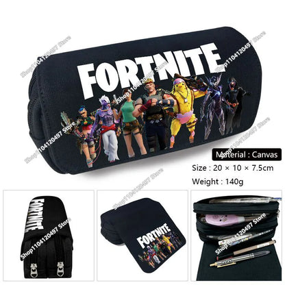 Estojo Escolar Fortnited de Grande Capacidade para Estudantes, Estojo para Lápis Infantil, Bolsa para Canetas, Material Escolar, Bolsa de Papelaria para Rapazes, Presentes Gaming