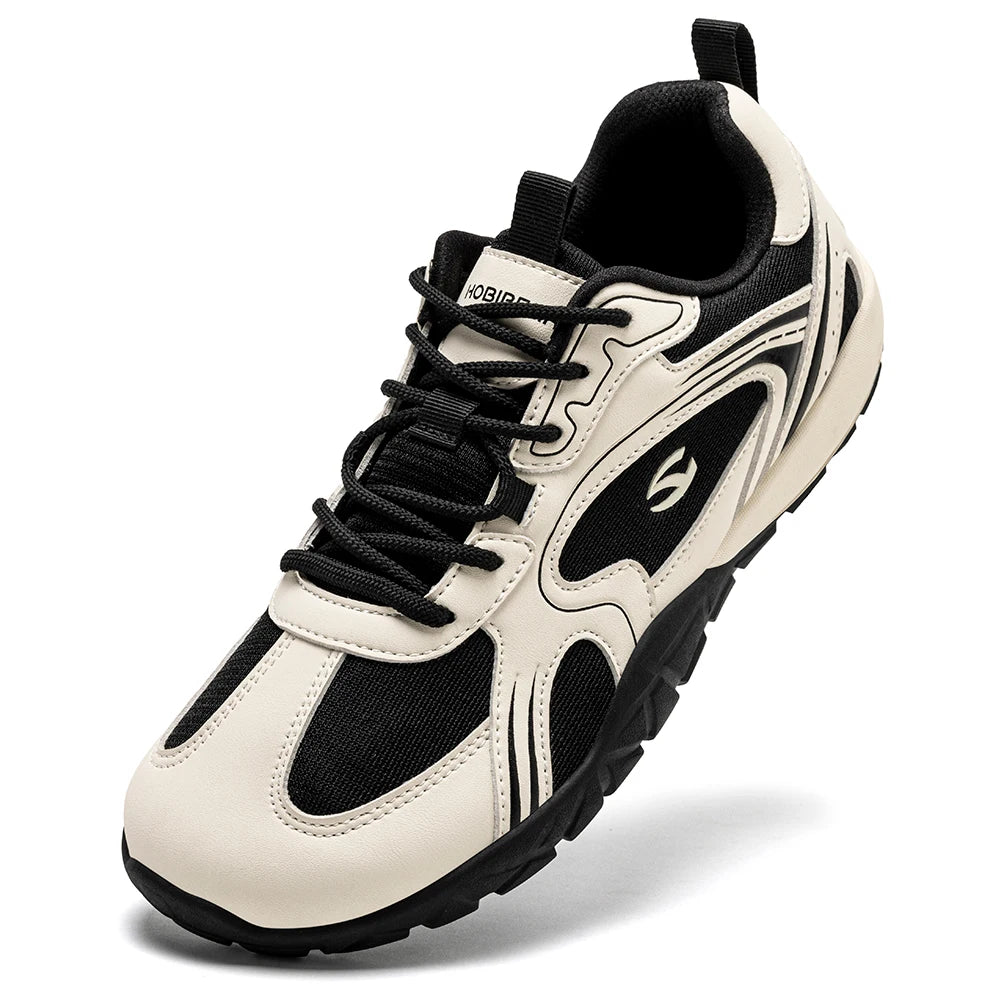 HOBIBEAR Chaussures minimalistes rétro à bout large pour hommes et femmes, idéales pour la marche, la randonnée et la course à pied