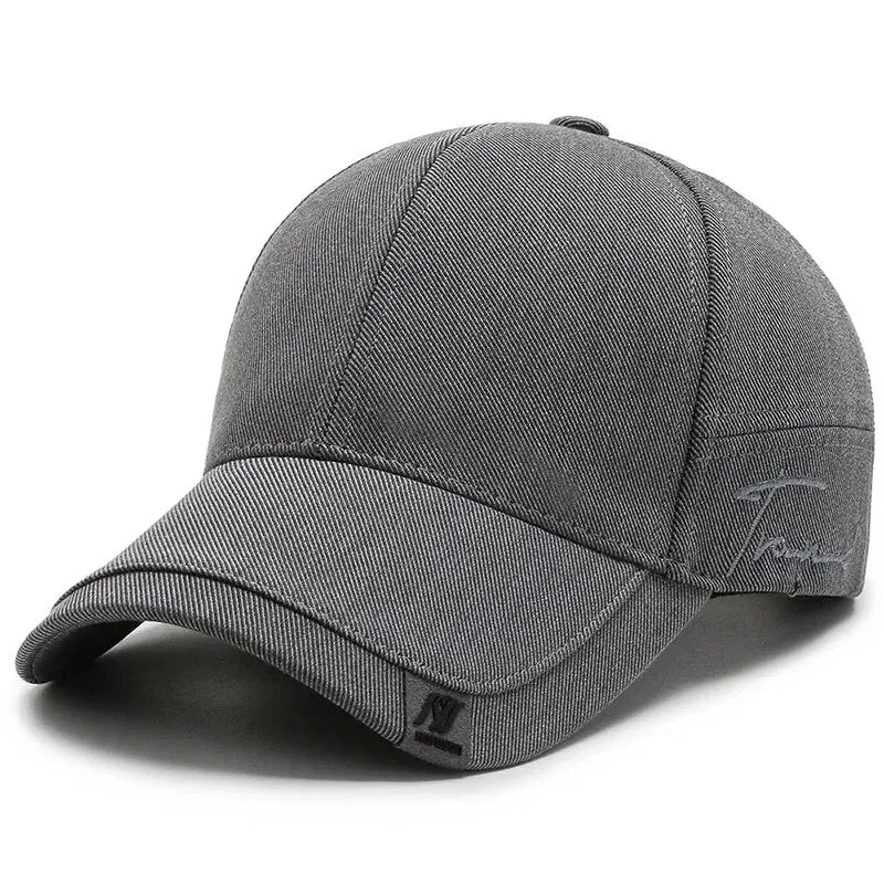 Cappellino da uomo Tide con visiera, cappello da sole coreano da uomo, nero, modello Tide, semplice, casual e versatile, cappellino da baseball