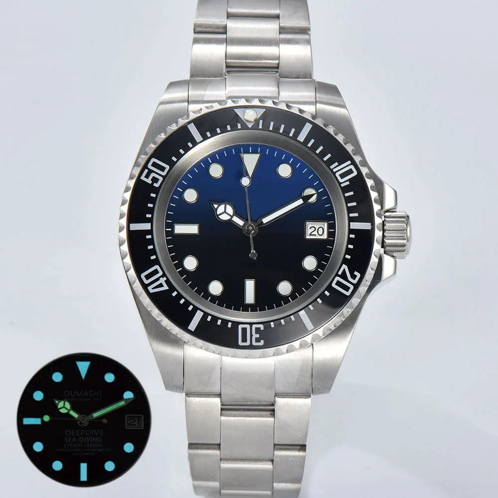44mm High-end Men's Watch NH35 Mechanical Watch Automatic Movement Watch Sapphire Glass Stainless Steel Waterproof Watch