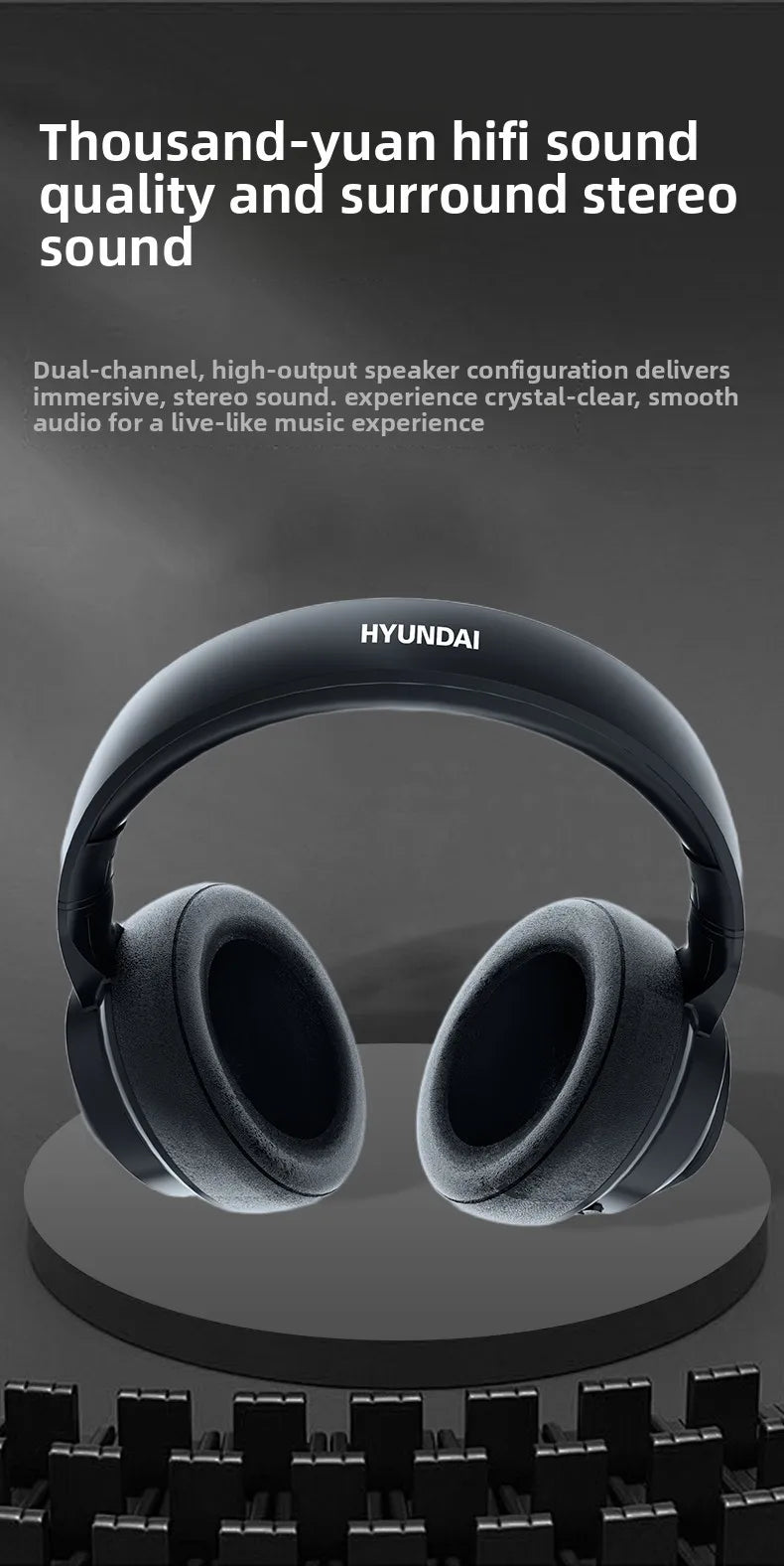 Auscultadores Bluetooth Sem Fios HYUNDAI X1PRO com Tradução por IA 6.0 – Mais de 100 Idiomas, Controlo Tátil, Ecrã LED e Cancelamento de Ruído