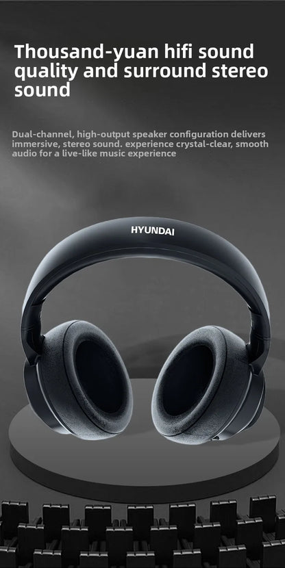 Auscultadores Bluetooth Sem Fios HYUNDAI X1PRO com Tradução por IA 6.0 – Mais de 100 Idiomas, Controlo Tátil, Ecrã LED e Cancelamento de Ruído
