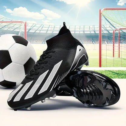Men's New TF Football Boots Sneakers Society Turf Grass Ultralight Male Soccer Shoes Comfortable Ankle Football Shoes Futsal Fast