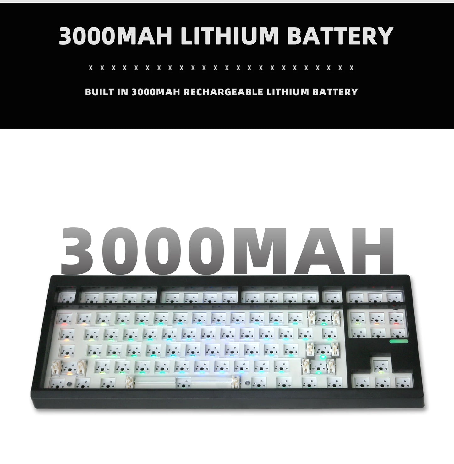 ZUOYA GMK87L KIT tastiera meccanica con struttura gasket, programmabile VIA/QMK, hot-swap, wireless trimodale, RGB