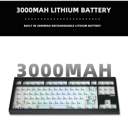 ZUOYA GMK87L KIT tastiera meccanica con struttura gasket, programmabile VIA/QMK, hot-swap, wireless trimodale, RGB