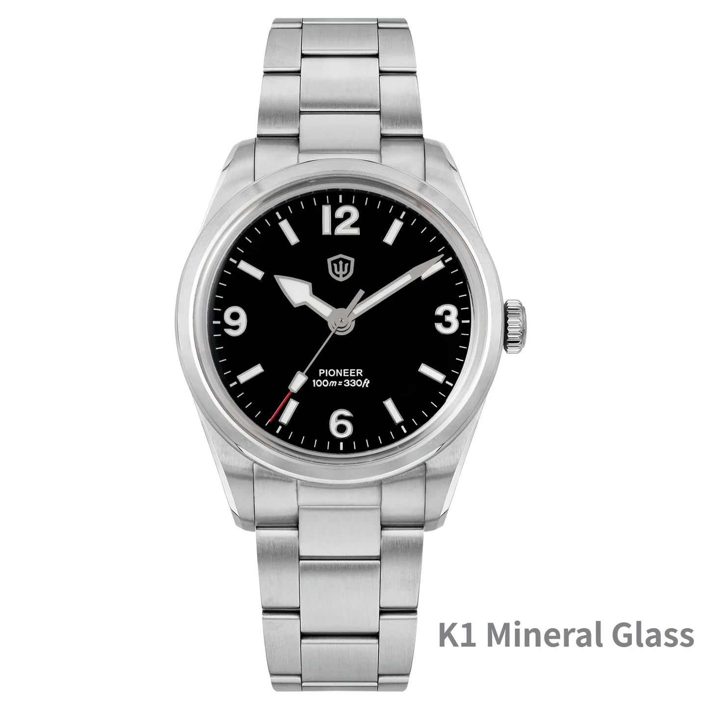 Watchdives WD1960S V2 36.5mm Men’s Quartz Watch VH31 Sweep-Seconds Movement  Sapphire Crystal BGW9/C3 Luminous  Watch for Men