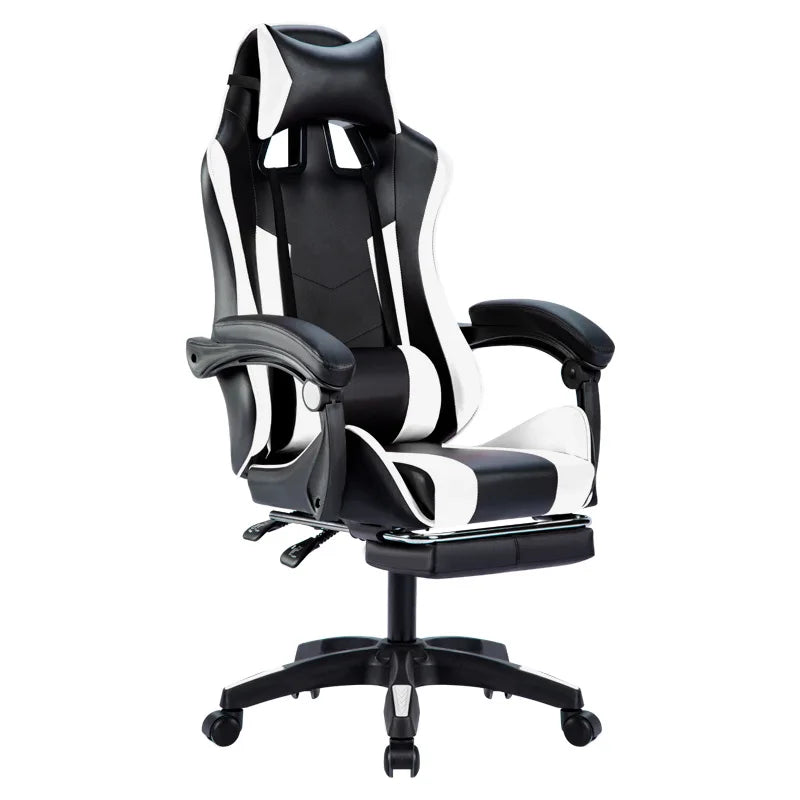 Factory Revolving Gaming Race Chairs for Gamers with Footrest