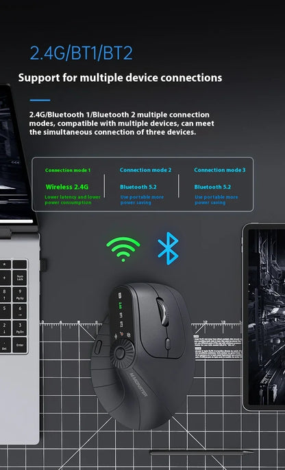 Monster M2 PRO MAX Gaming Mouse Rechargeable Dual Mode DPI Lightweight Custom & Comfortable Ergonomic Wireless Mouse Sensitive