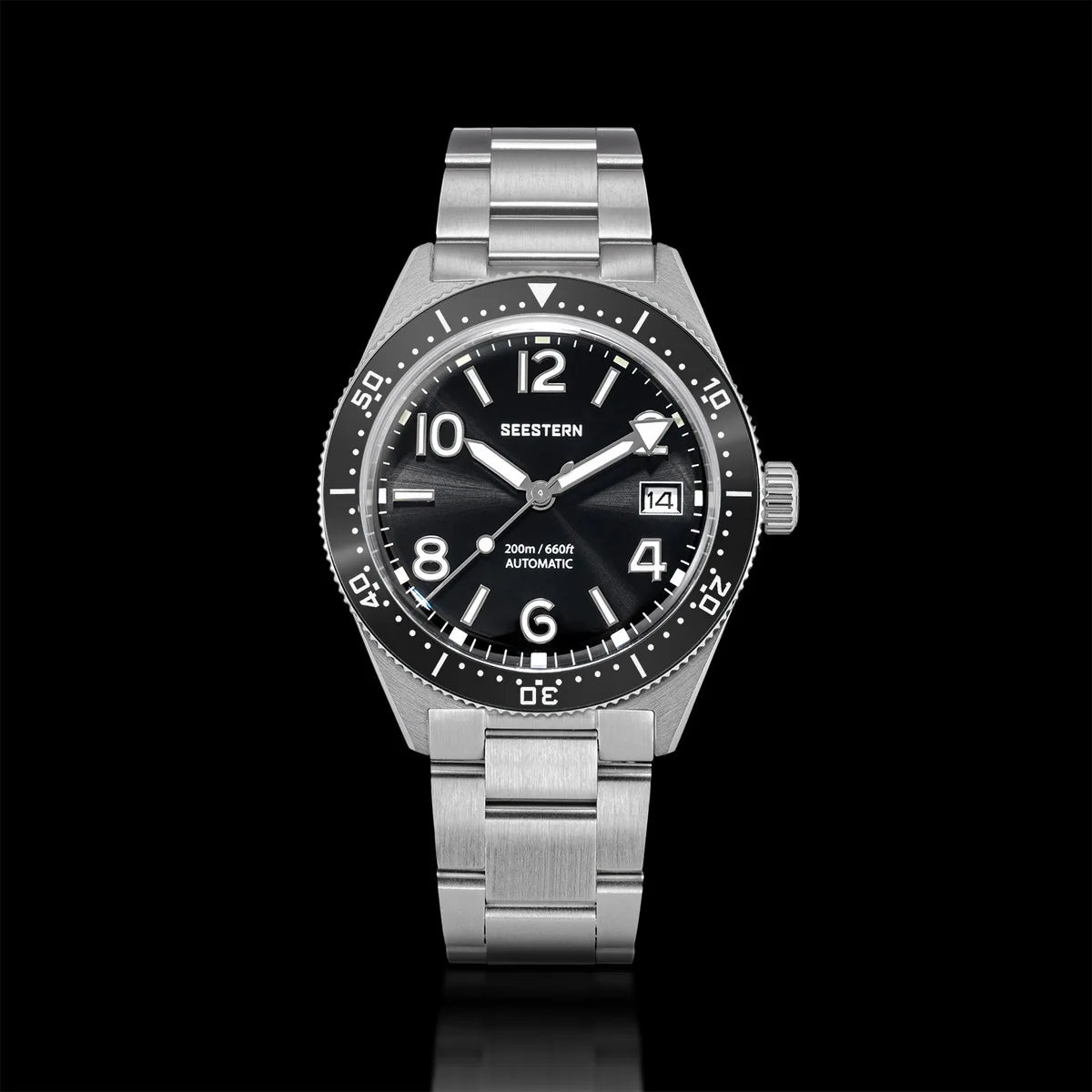 Sugess Diveing Watch of Men Automatic Mechanical Wristwatches 20ATM Waterproof Sapphire NH35A Movement BGW9 Luminous New S434-2