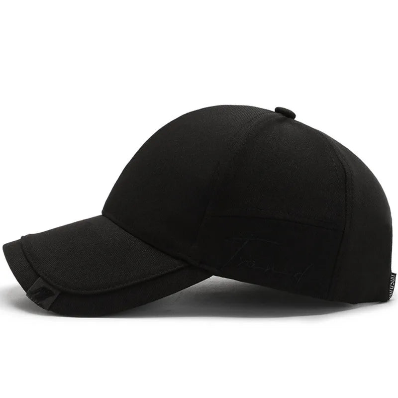 Schnelltrocknende Sonnenkappe für Damen, Outdoor-Freizeit-Sportmütze für Herren, Baseballkappe in Übergröße (60–65 cm), verstellbare Sonnenblende, Schirmmütze