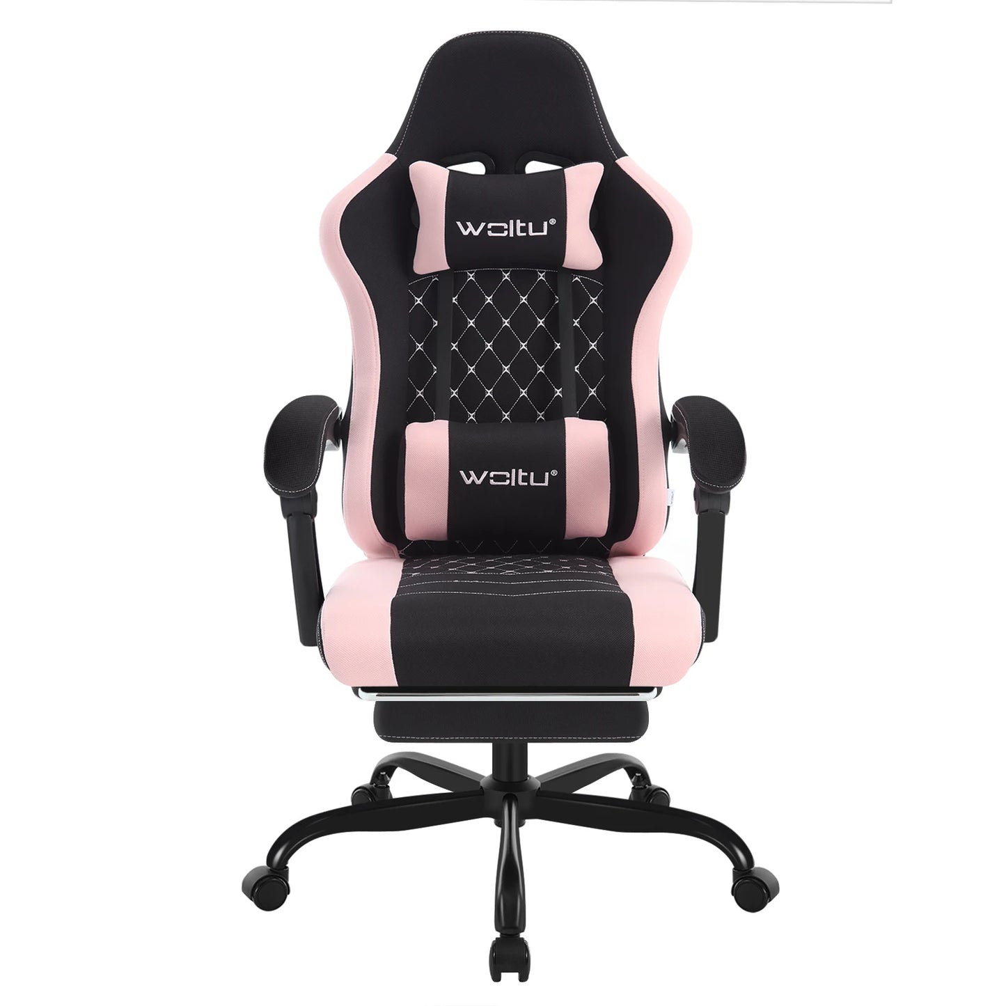 WOLTU Massage Gaming Chair Ergonomic Gamer Chair with Footrest, Lumbar Support, Adjustable Headrest, Swivel Computer Office Chair