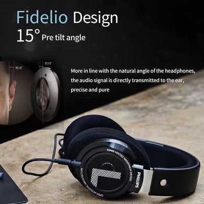 Philips SHP9500 HiFi Stereo Wired Headphones – Professional Open-Back Over-Ear Headset for Music, Gaming, Mobile & PC – High Precision Sound, 50mm Drivers, Crystal Clear Audio Performance