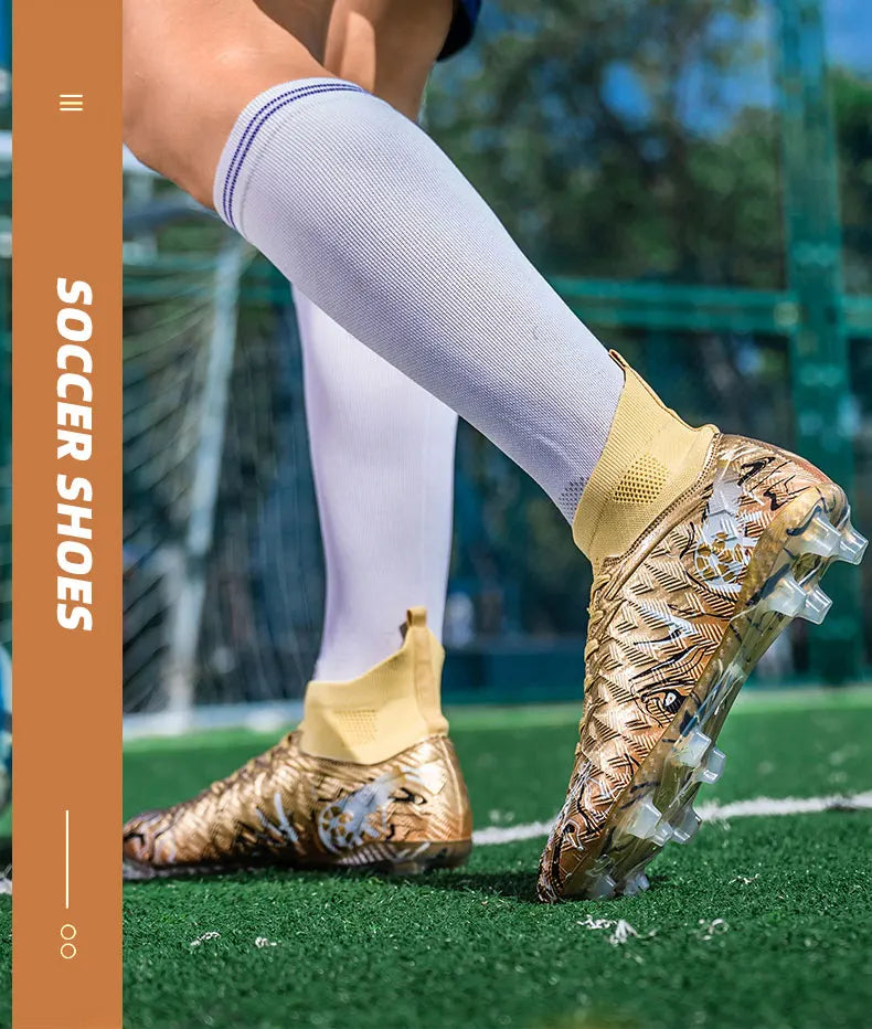 Men Professional Football Shoes Society Cleats Soccer Shoes Original Indoor Football Field Boots Grass Training TF/FG Sneakers
