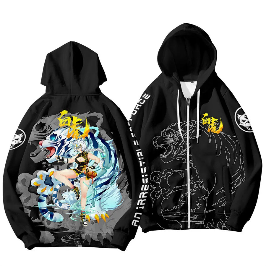 Felpe con cappuccio da uomo e bambino con stampa 3D per Capodanno cinese, grafica drago, streetwear cool, top con cappuccio