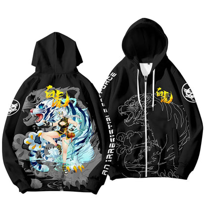 Felpe con cappuccio da uomo e bambino con stampa 3D per Capodanno cinese, grafica drago, streetwear cool, top con cappuccio