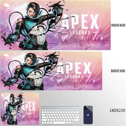 800x300 Apex Legends Mousepad Xxl Funny Unique Desktop Pad Game Mousepad PC Size for large Edge Locking Game Keyboard Pad XL