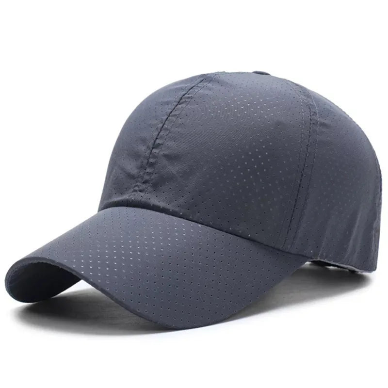 Schnelltrocknende Sonnenkappe für Damen, Outdoor-Freizeit-Sportmütze für Herren, Baseballkappe in Übergröße (60–65 cm), verstellbare Sonnenblende, Schirmmütze
