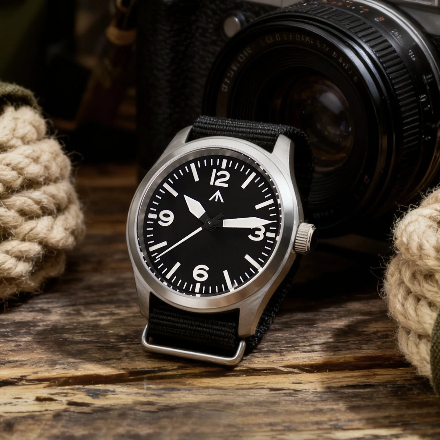 Militado ML08 V2 Vintage Quartz Watch Military VH31 Movement  Double Sapphire Crystal C3 BGW-9 Luminous Waterproof 38mm Watch