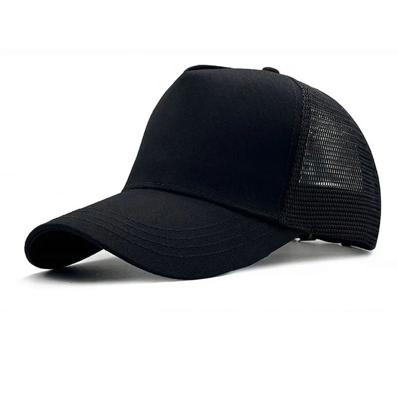 Baseball Hats for Big Head Plus Size Men Women Mesh Outdoors Sport Caps Dad Oversize Trucker Cap 56-60cm 60-65cm