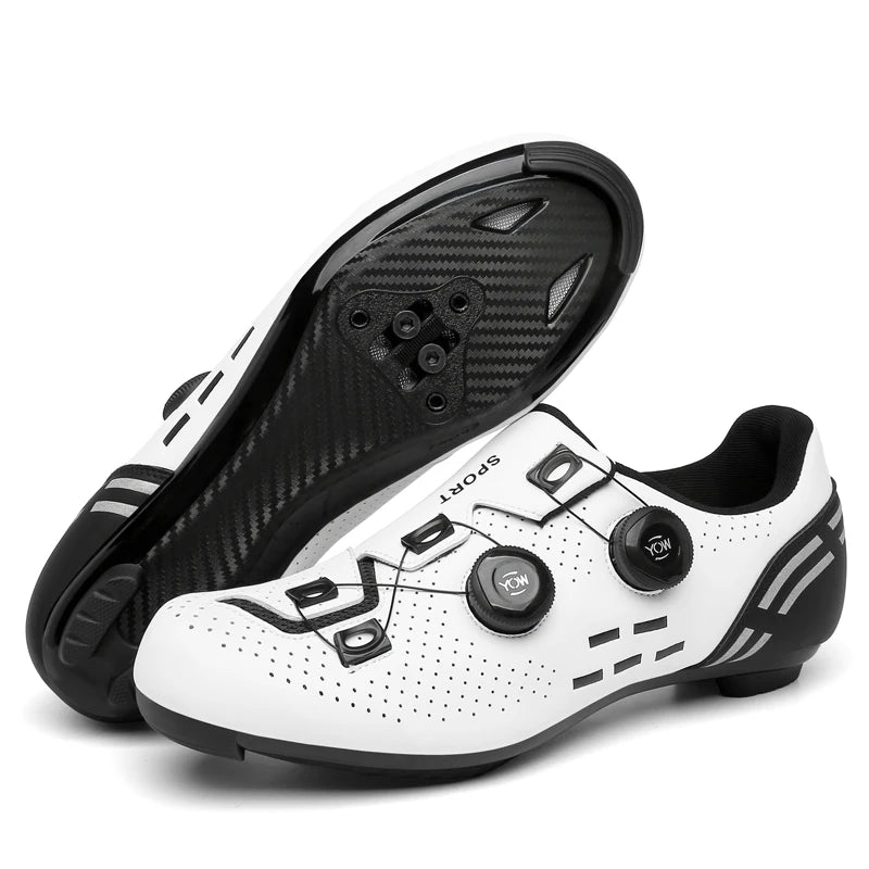 Sapatos de Ciclismo de Alta Qualidade para Homem SPD Autoencaixe Estrada Bicicleta Desporto Sapatos de Ciclismo MTB de Montanha Antiderrapantes para Mulher 36-47