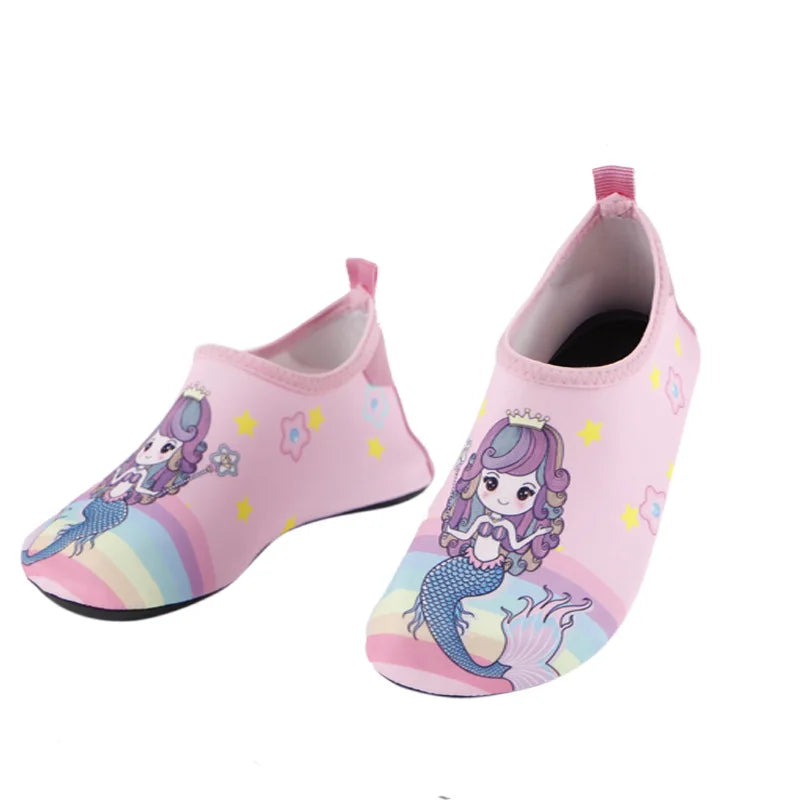 Boys Girls Soft Foldable Water Shoes Kids Beach Summer Outdoor Wading Shoes Swimming Surf Sea Slippers Quick-Dry Aqua Shoes