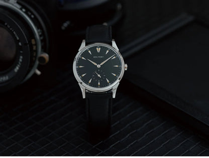 Baltany Men Automatic Watch 38.5mm Pilot Manual Winding Mechanical Wristwatch Sapphire 5ATM Small Second Dial ST1701 ST1700