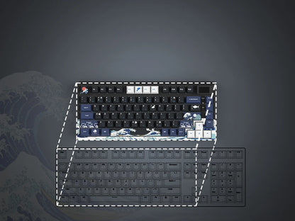 Teclado gamer Womier S-K80 con pantalla OLED a color, teclado mecánico gaming hot-swappable con montaje gasket y RGB personalizable