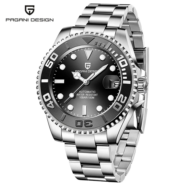 PAGANI DESIGN V2 Japan Movement 40MM Luxury Men's Mechanical Watch Sapphire Glass Ceramic Bezel Automatic Diving Watches for Men