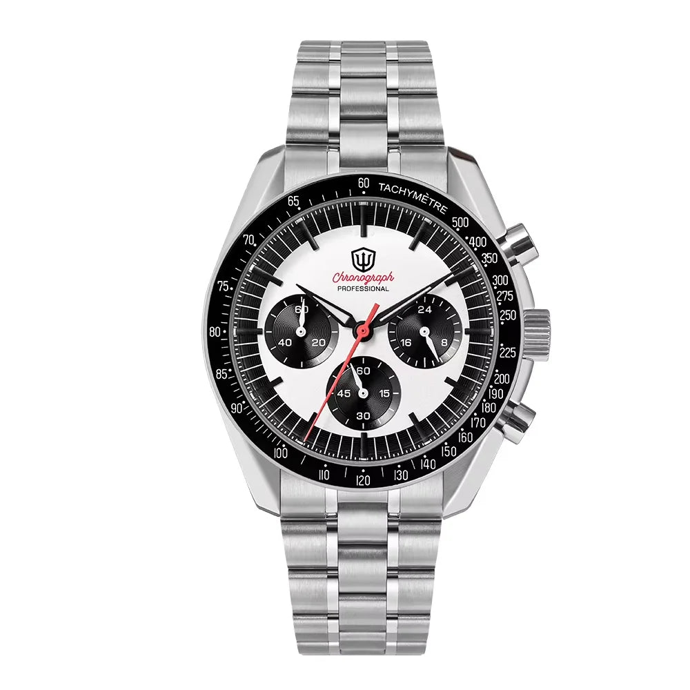 Relógio Masculino Watchdives New Wd1863 Quartz VK63 Chronograph, Safira Abaulada, Impermeável, 39Mm, Aço, Marca Premium, Luxo Business