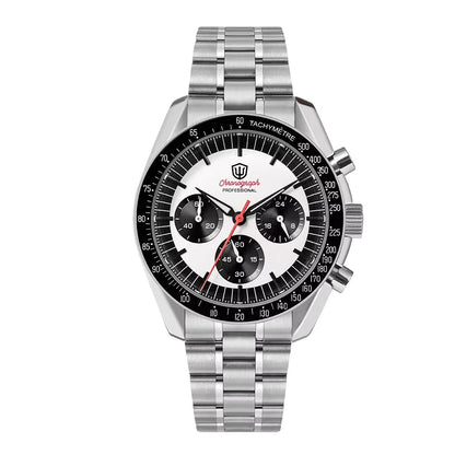 Relógio Masculino Watchdives New Wd1863 Quartz VK63 Chronograph, Safira Abaulada, Impermeável, 39Mm, Aço, Marca Premium, Luxo Business