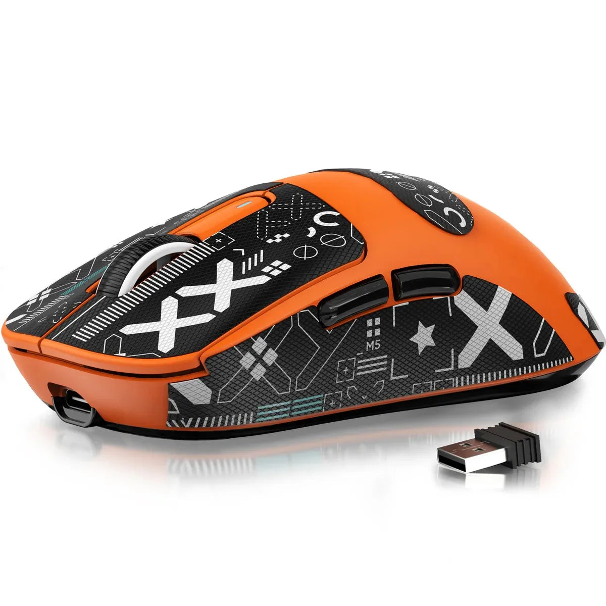 Mouse gaming wireless ATTACK SHARK X3/X3PRO 4K/8K, 26K DPI, tri-mode (cablato/2.4GHz/BT5.2), leggero, sensore PAW3395 per gamer