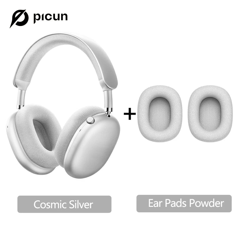 Auriculares inalámbricos Picun F8MAX ANC con cancelación activa de ruido híbrida de 59dB, audio espacial, Bluetooth 6.0, diseño over-ear y hasta 180H