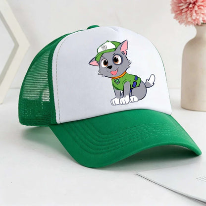 Casquette de baseball pour garçons et filles, chapeau de soleil d'été ajustable, motif Anime Paw Patrols Chase Skye, joli bonnet de soleil rétro, couvre-chef pour adulte, cadeau