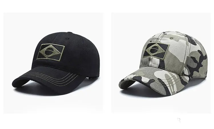 Outdoor Sports Baseball Cap Men'S Camouflage Cap, Middle And Young Men'S Casual Sun Protection Hat Brazilian Hat