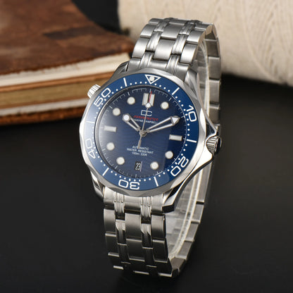 DWAYNE CAMPBELL Top Luxury NH35 Men's Automatic Mechanical Watch Ceramic Bezel Waterproof Classic Business Wristwatch
